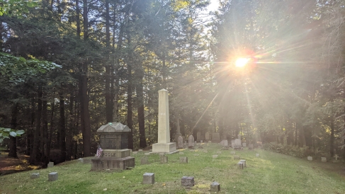 Scenic view of the cemetery at Dartmouth! 