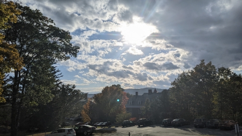 The view from the Shattuck Observatory