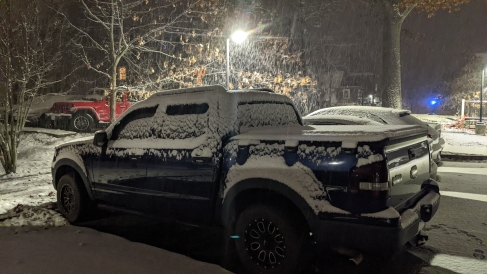 Snow Covered truck