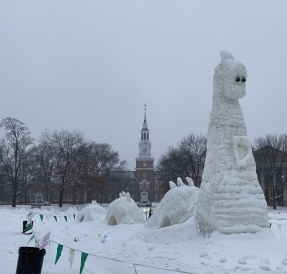 Winter Carnival Snow Sculpture
