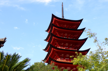 A photo of a pagoda in Tokyo from Colleen's summer research trip