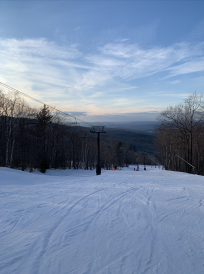 The lift at sunset