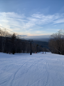 The lift at sunset The lift at sunset