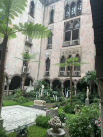 The beautiful garden within Isabella Stewart Gardner Museum The beautiful garden within Isabella Stewart Gardner Museum