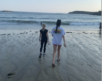 On the beach at Acadia National Park