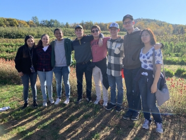 A Pic with friends after Apple Picking!