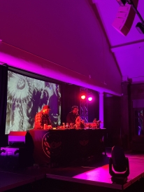 Halluci Nation performing their DJ set