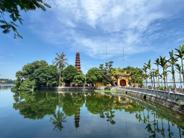 A pagoda in Hanoi, Vietnam