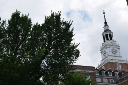 Baker-Berry tower and a tree