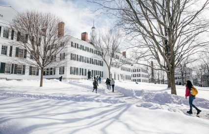 Dartmouth campus winter