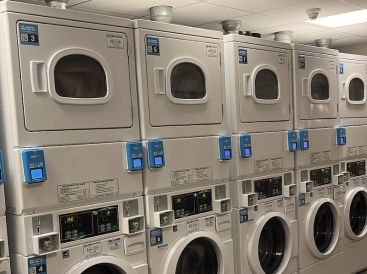 An image of the laundry machines at Dartmouth College.
