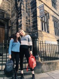 Sophie and I on our first day of school in Edinburgh!