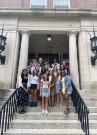 My dorm (French 4!) in front of McNutt Hall for Matriculation