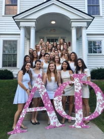 Members of my sorority who lived in the Alpha Phi house during Sophomore Summer.
