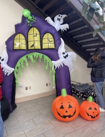 Halloween decorations at the dining hall halloween decorations