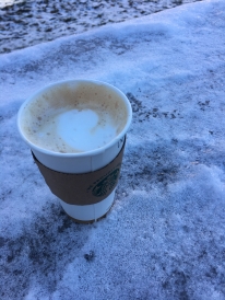Coffee and snow