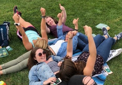 Friends on the green