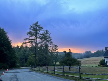 purple sunset at Pine Park 