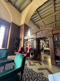 An image of the tower room at Baker Library