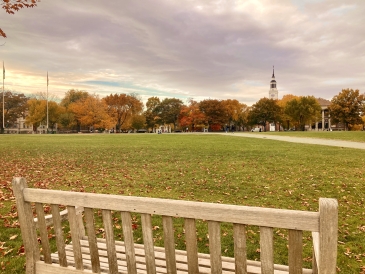 View of the Green on a fall day