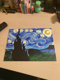my attempt to copy starry night