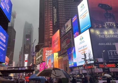 An image of Times Square in New York City