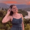 Liliana standing in front of a vista on Hawai'i