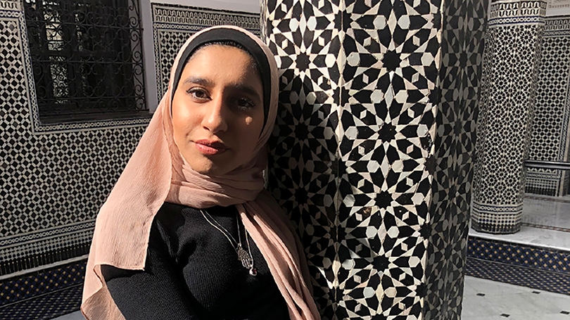 A photo of Ameena Razzaque '21 in Morocco