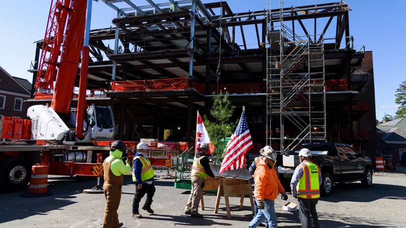 The 55,000-square-foot Irving building at the western end of Tuck Mall will be the most energy-efficient building on campus.