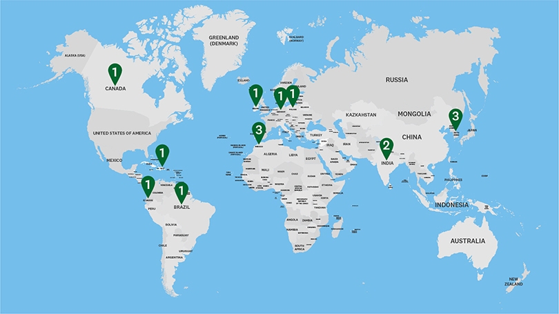 fullbright world map
