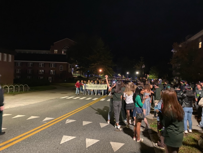 The parade for the bonfire The parade for the bonfire