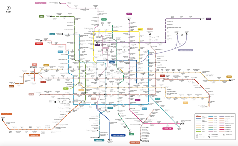  A subway map of my city -- the super convenient public transport back home made me worried about my journey to Dartmouth