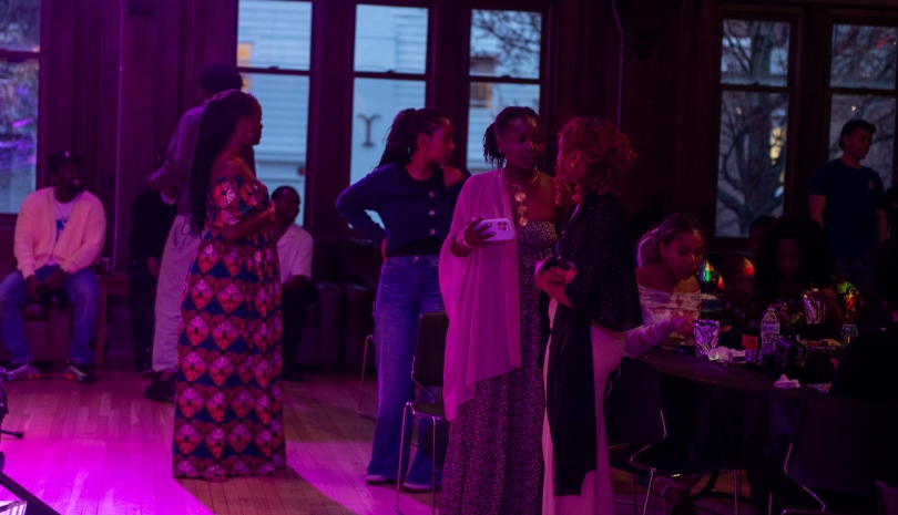 Students Interacting During the Africa Week Gala Students Interacting During the Africa Week Gala