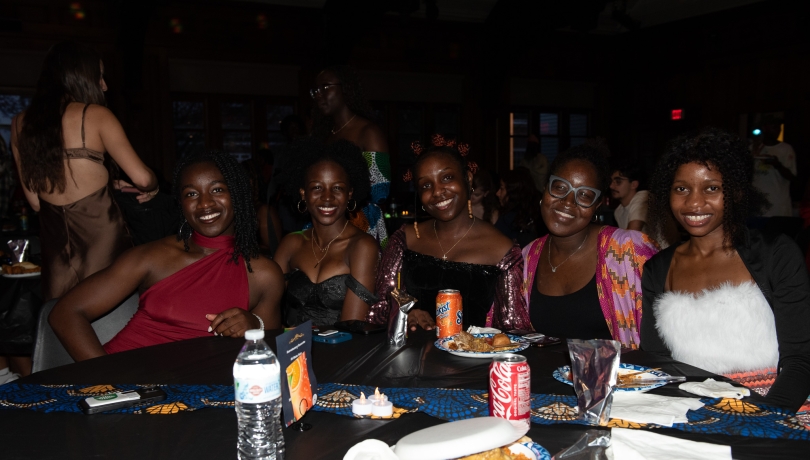 African Students sharing a table in Collis Common Ground African Students sharing a table in Collis Common Ground at the 2025 Africa Week Gala