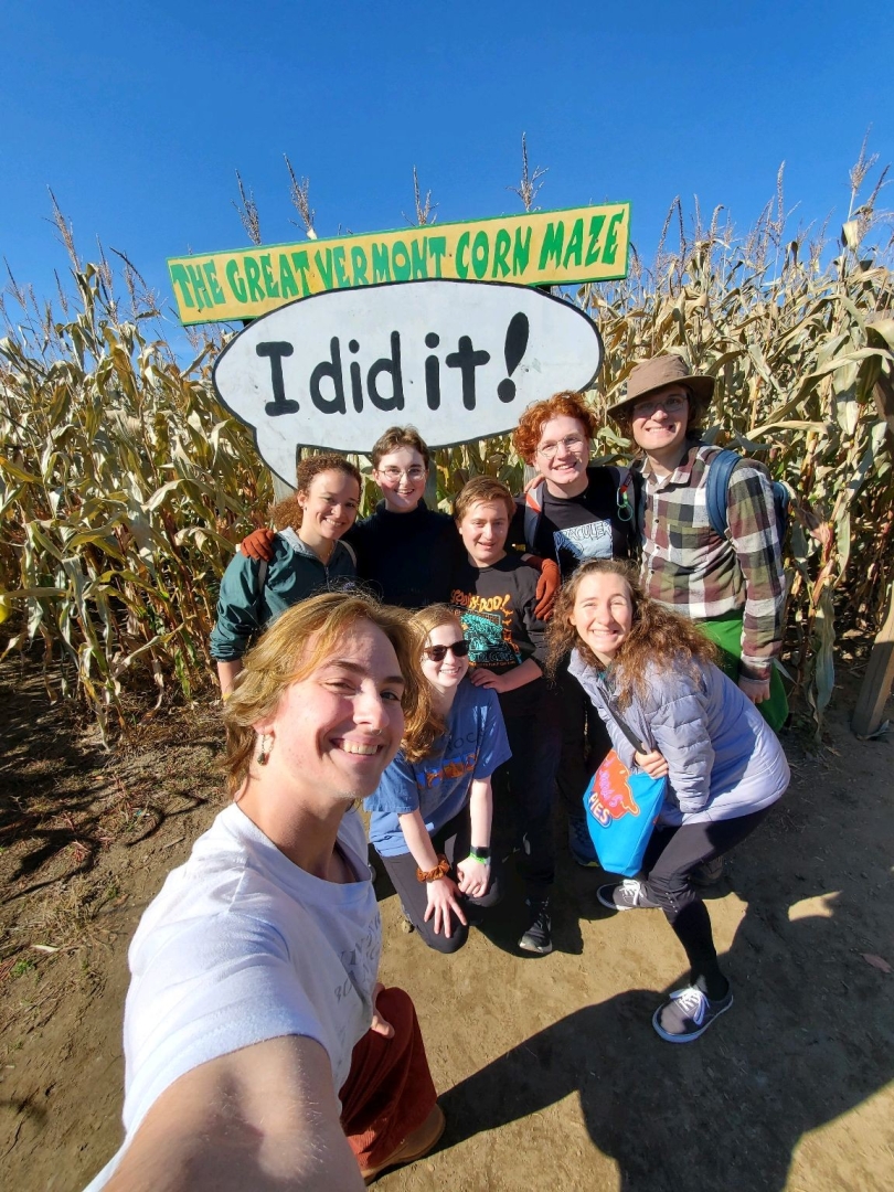 selfie of Amarnites at a corn maze