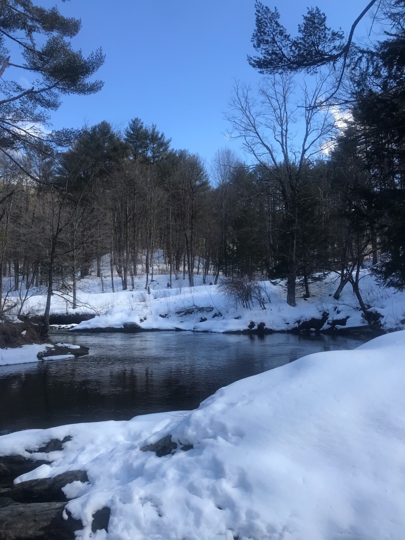 The river we stopped by in Vermont!