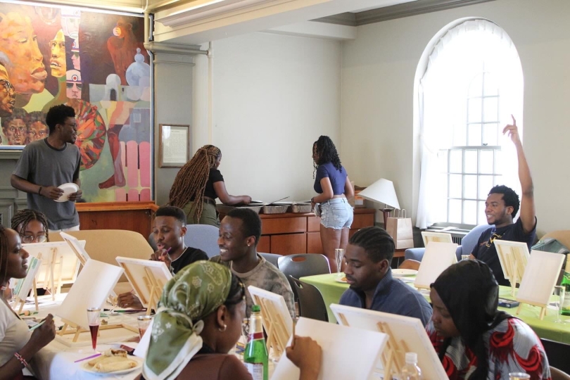 Sip and Paint Event From Last Year's Africa Week Sip and Paint Event From Last Year's Africa Week
