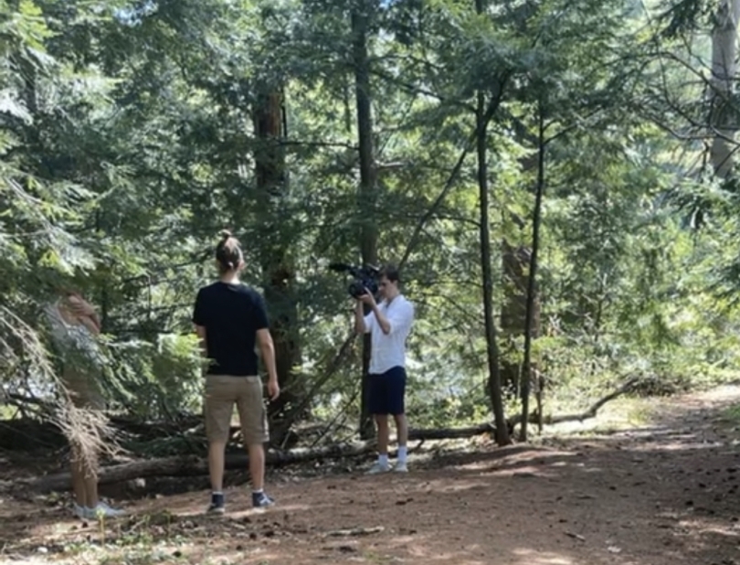My friend, Hudson, shooting his short film My friend, Hudson, shooting his short film