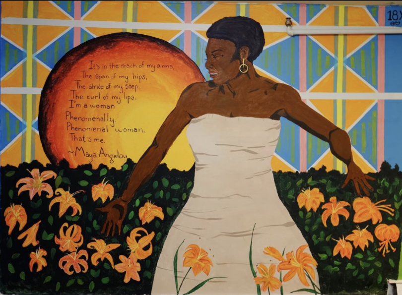 Theta mural Maya Angelou Theta mural Maya Angelou