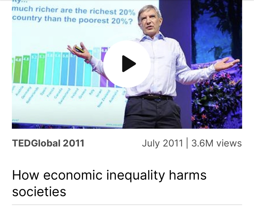 a TED talk by an economist