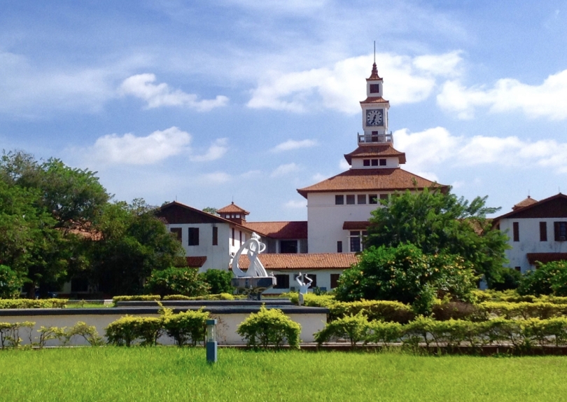 A picture of a building on the University of Ghana campus