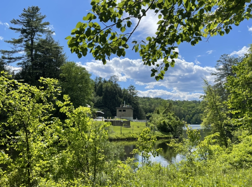 A beautiful sunny day at Mink Brook on the Connecticut River