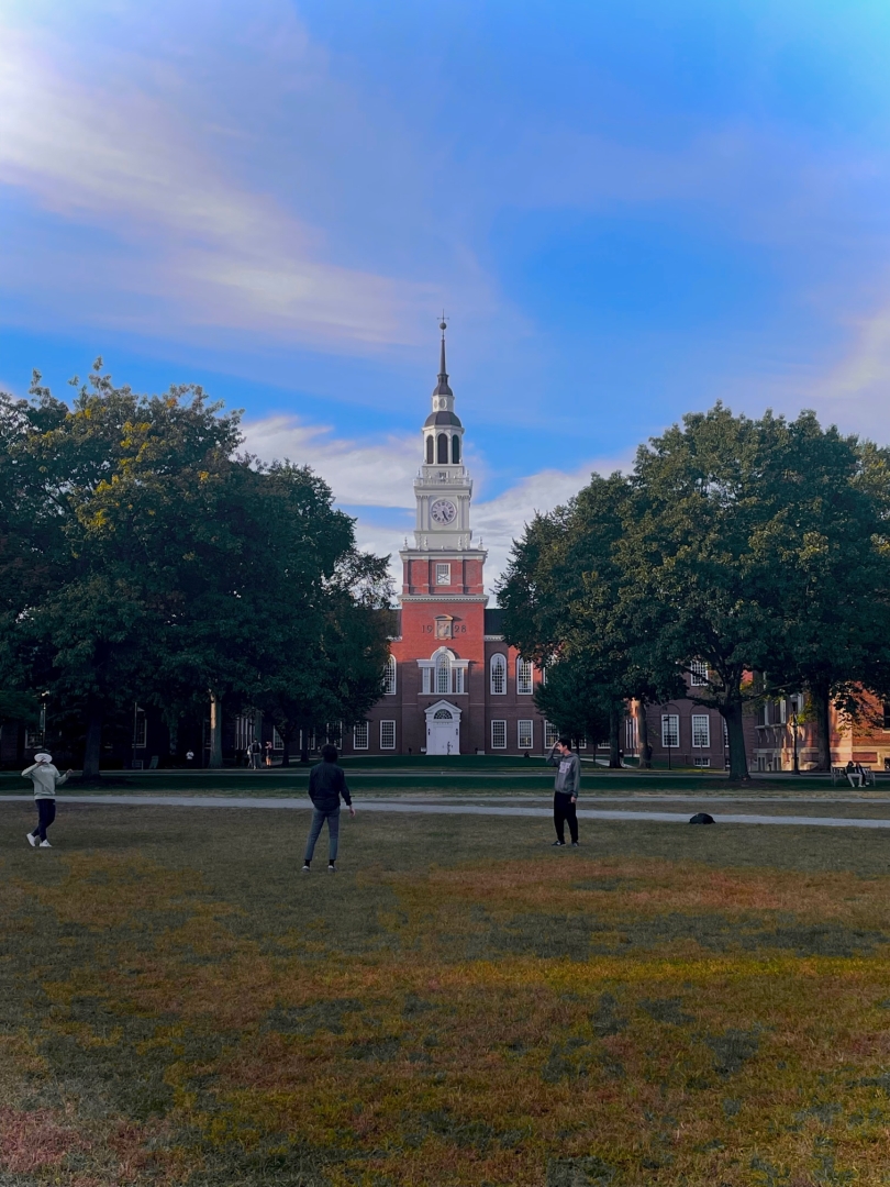 Baker Library on a Sunny Day