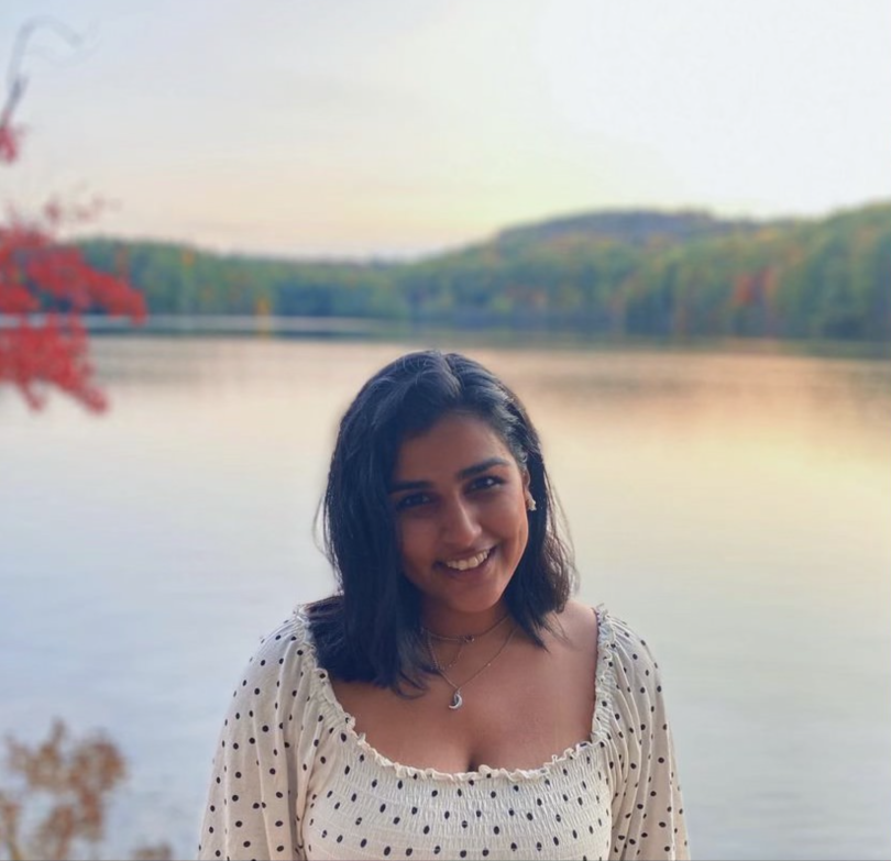 Amla smiles by the Connecticut River on an early fall day.