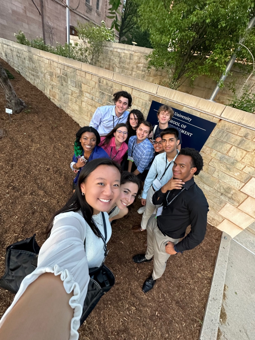 A 0.5 selfie with 11 individuals from my Yale Conservation Scholars cohort in front of the Yale School of the Environment!