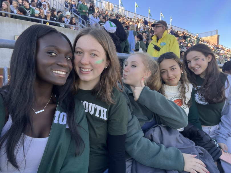 My friends ('26s!) and I at the Homecoming football game!