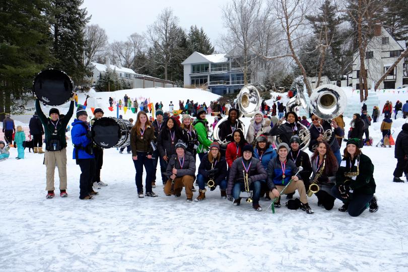 Dartmouth College Marching Band at the Pond Party