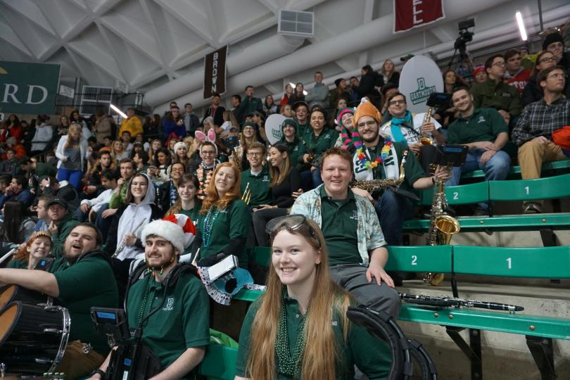 Pep Band at the Princeton hockey game