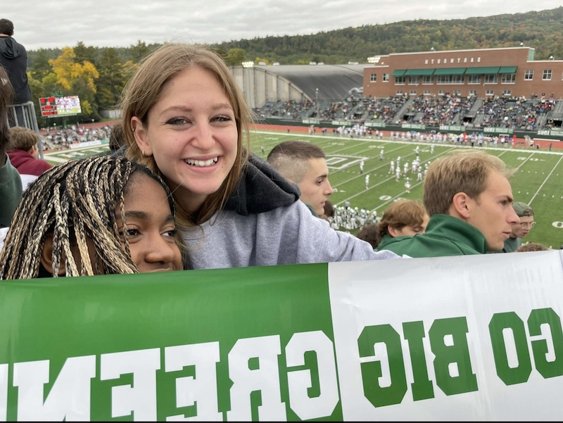 Milly and Me at a Football Game