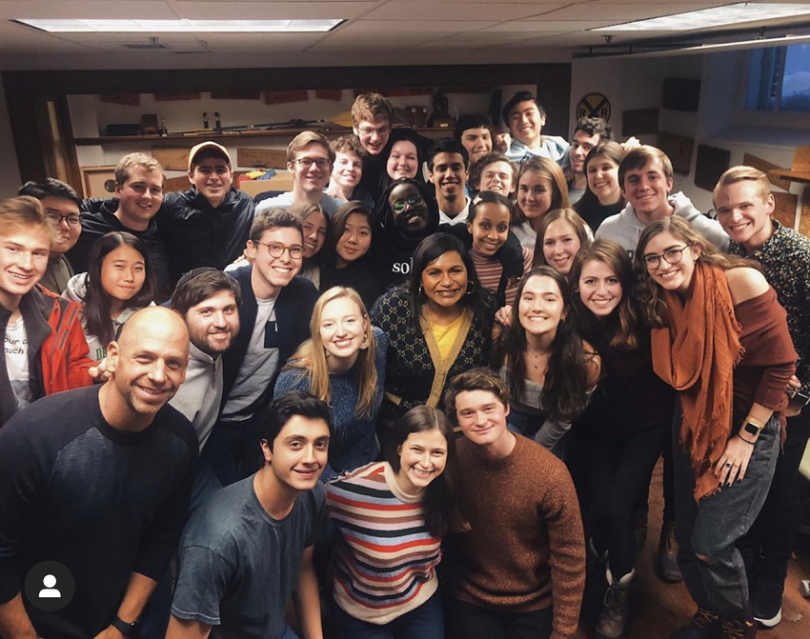 Mindy Kaling and the Jack O' Lantern Mindy Kaling and Jacko